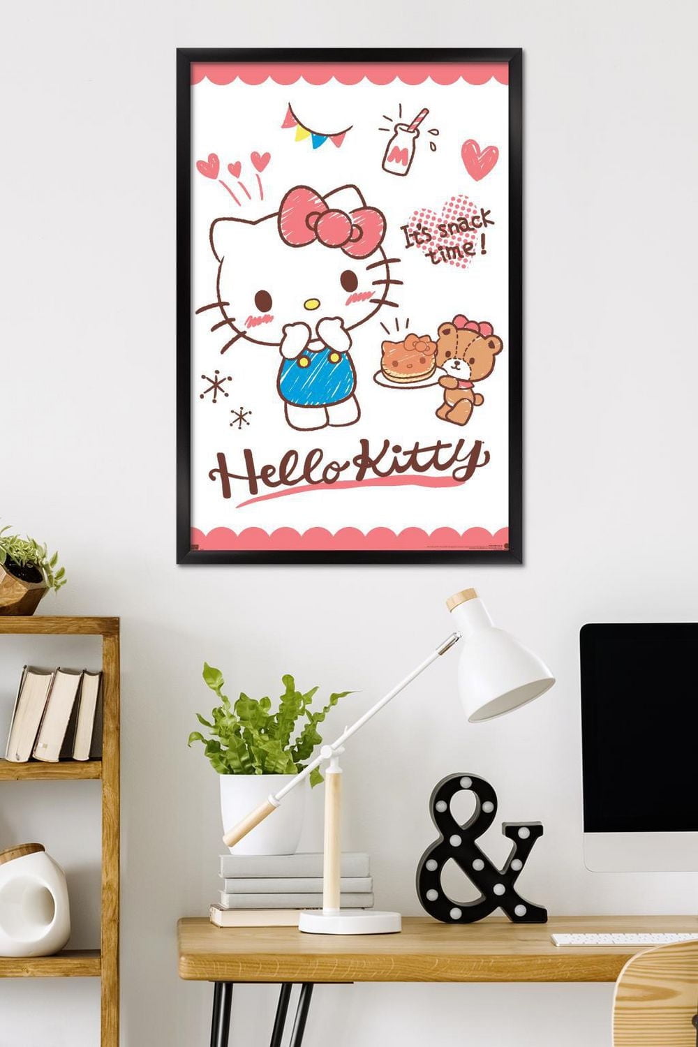 Hello Kitty: 25 Snack Time - Kitty Pancakes Wall Poster, 22.375" x 34" Framed