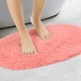 thumbnail image 2 of Unique Bargains 2 Pcs Shag Bath Rugs Absorbent Soft Thick Bathroom Mats Red 20" x 32", 2 of 6