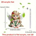 thumbnail image 4 of Keychains for Girls Cartoon Angel Girl Pattern Acrylic 2D Pendant for Handbag Backpack Accessories, for Women Bag Purse Gifts (B), 4 of 7