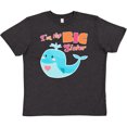thumbnail image 3 of Inktastic I'm the Big Sister- cute whale with heart Youth T-Shirt, 3 of 5