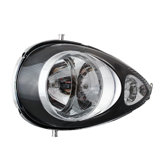 Faro para motocicleta negro