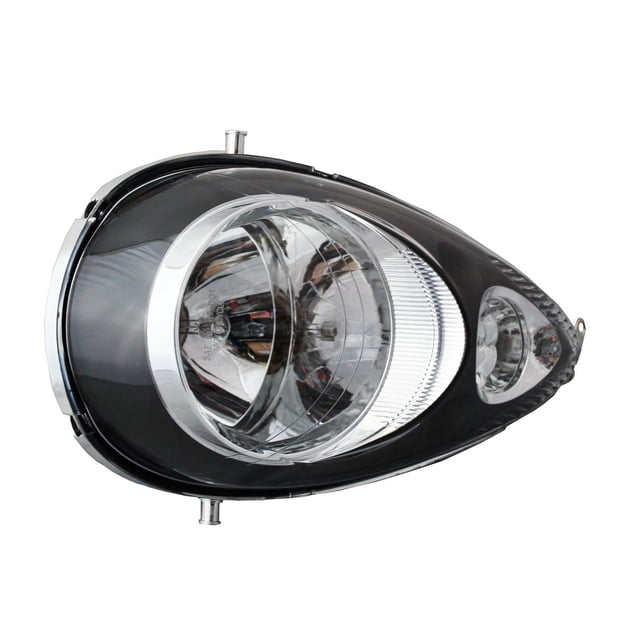 Faro para motocicleta negro