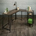 thumbnail image 3 of Sauder® North Avenue L-Desk, Smoked Oak™, 425077, 3 of 6