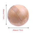 thumbnail image 3 of Ounissouiy Wood Lock IQ Brain Teaser Toy Ball Locks Rompecabezas 3D hechos a mano Inteligencia Desarrollo Juguetes Niños Niños Juguetes Educativos, 3 of 6
