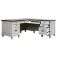 thumbnail image 6 of Pemberly Row Wood L-Desk and Return Writing Table and return Office Desk White, 6 of 9
