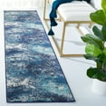 thumbnail image 2 of SAFAVIEH Madison Oscar Abstract Distressed Runner Rug, Navy/Ivory, 2'2" x 6', 2 of 8