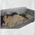 thumbnail image 6 of East Soft Flannel Fleece Throw Blanket, Old Stone Tiered Tower Vintage Taoist House of Faith Historical Illustration, Cozy Plush for Indoor and Outdoor Use, 50" x 60", Pale Brown Black, by Ambesonne, 6 of 6