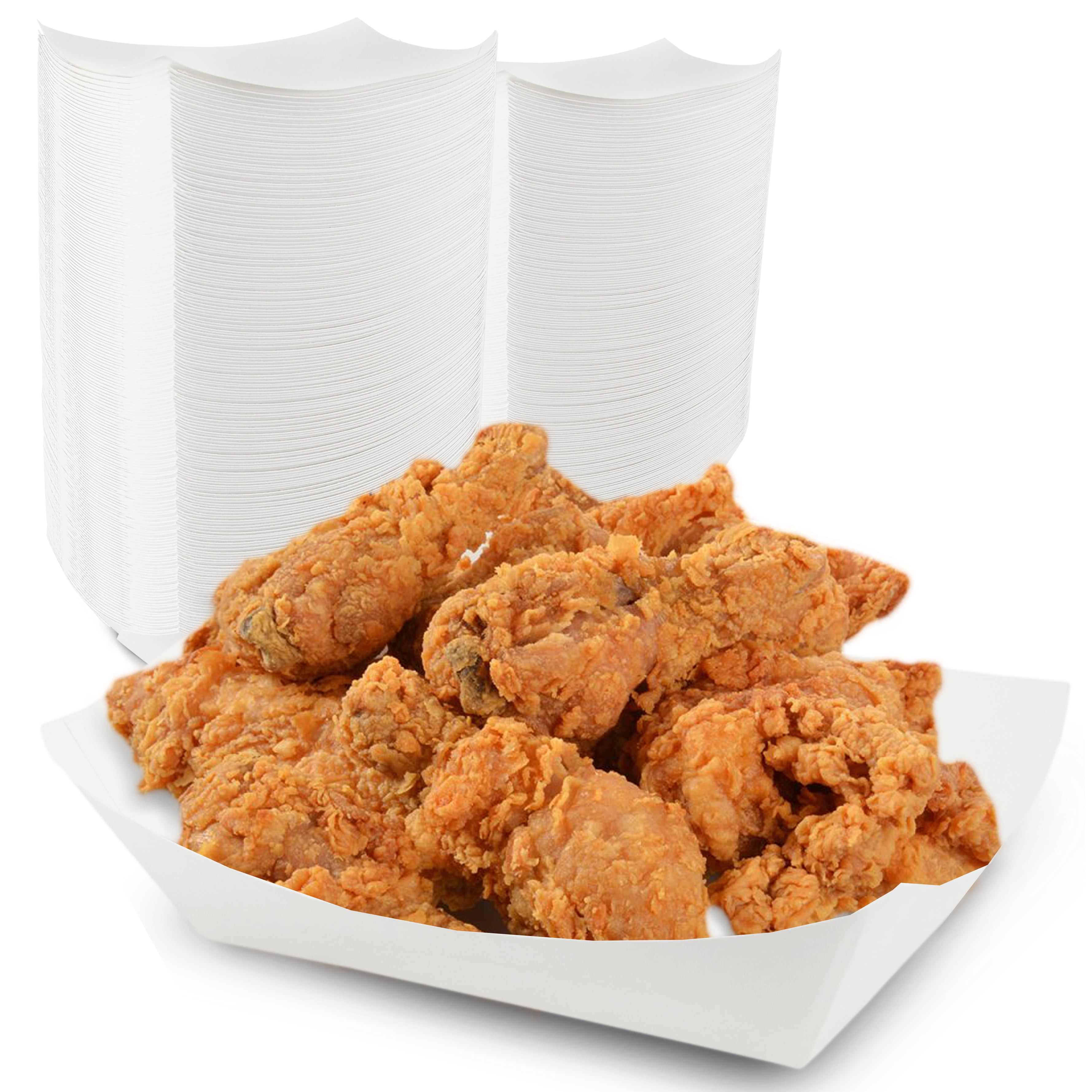 3 lb.Restaurant Paper Food Tray Disposable Take-Out Container Durable 500-Pack 