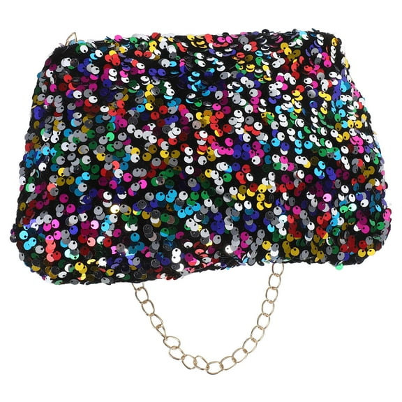 NIAIZEK Small Glitter Crossbody Purse with Chain Strap for Evening Events
