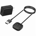 thumbnail image 1 of ccwmincc for Versa 4 Charger Versa 3 Charging Cable Wall Plug Charger Compatible with Fitbit Versa 4 /Versa 3 / Sense 2/ Sense Smart Watch Charging Cord, 1 of 1