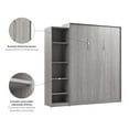 thumbnail image 4 of Pemberly Row Wood Queen Murphy Bed with Closet Organizer in Gray, 4 of 9