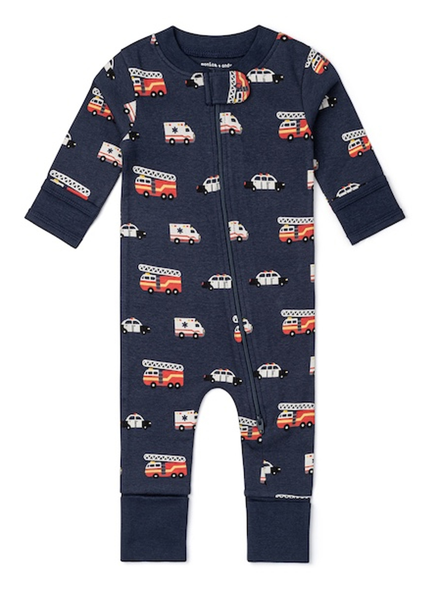 M+A by Monica + Andy, Organic Cotton One-Piece Coverall, Sizes Newborn - 18-24 Months