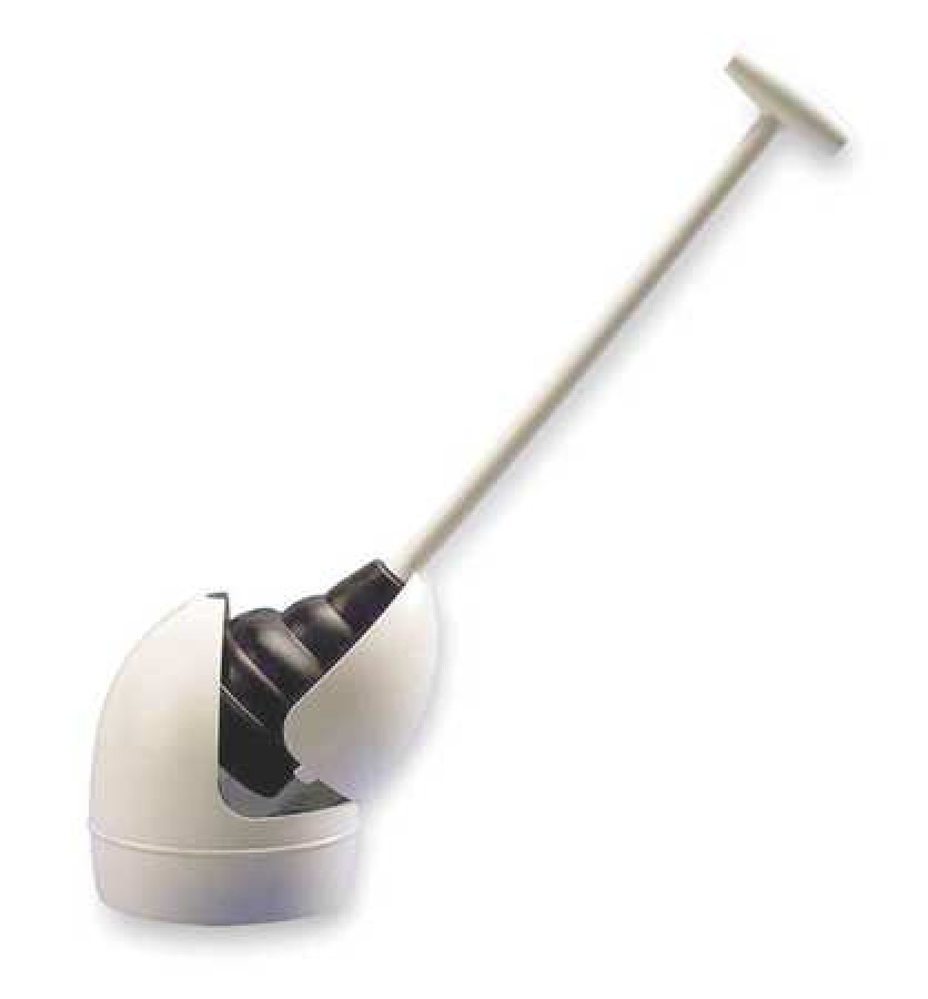 KORKY 904GR Plunger w/DripTray,Rubber,CupSize53/4In