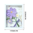 thumbnail image 2 of JJKBVCLO Handmade Knitted Flower Photo Frame Wooden Desktop Ornament Decorative For Home, 2 of 7