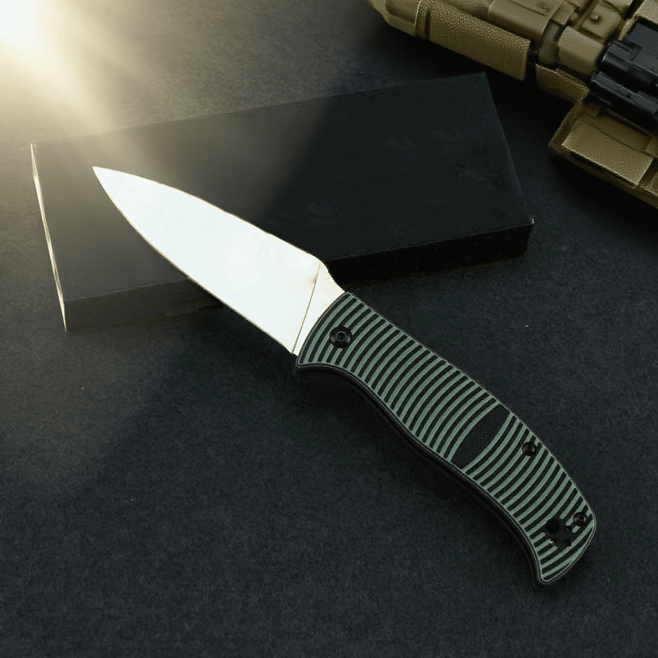 Camping Folding Knife Folding Tactical Knife Pocket Knifes, 9Cr18MoV Steel Blade G10 Handle,Cool Gifts for Men & Women