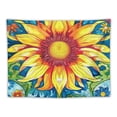 thumbnail image 5 of Shiartex  Boho Floral Tapestry Wall Hanging Colorful Flowers Tapestry Music Festival Accessories Sunflower Tapestry for Bedroom Aesthetic Living Room Dorm Home Decor  40x30inch, 5 of 6