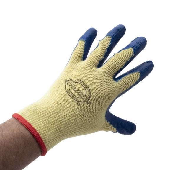 12 Pairs 1 Dozen Latex Rubber Coated Woven Work Safety Gloves Strong Grip Water Resistant for Light Weight Industrial Warehouse Agriculture