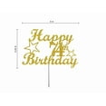 thumbnail image 2 of 42 Birthday Cake Topper Gold Glitter, 42Nd Party Decoration Ideas, 2 of 4