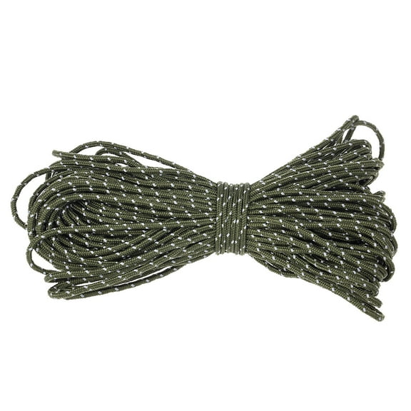20M Reflective Rope Paracord Cord Outdoor Gear Lanyard 1 Inner Strand Core for Camping Awning