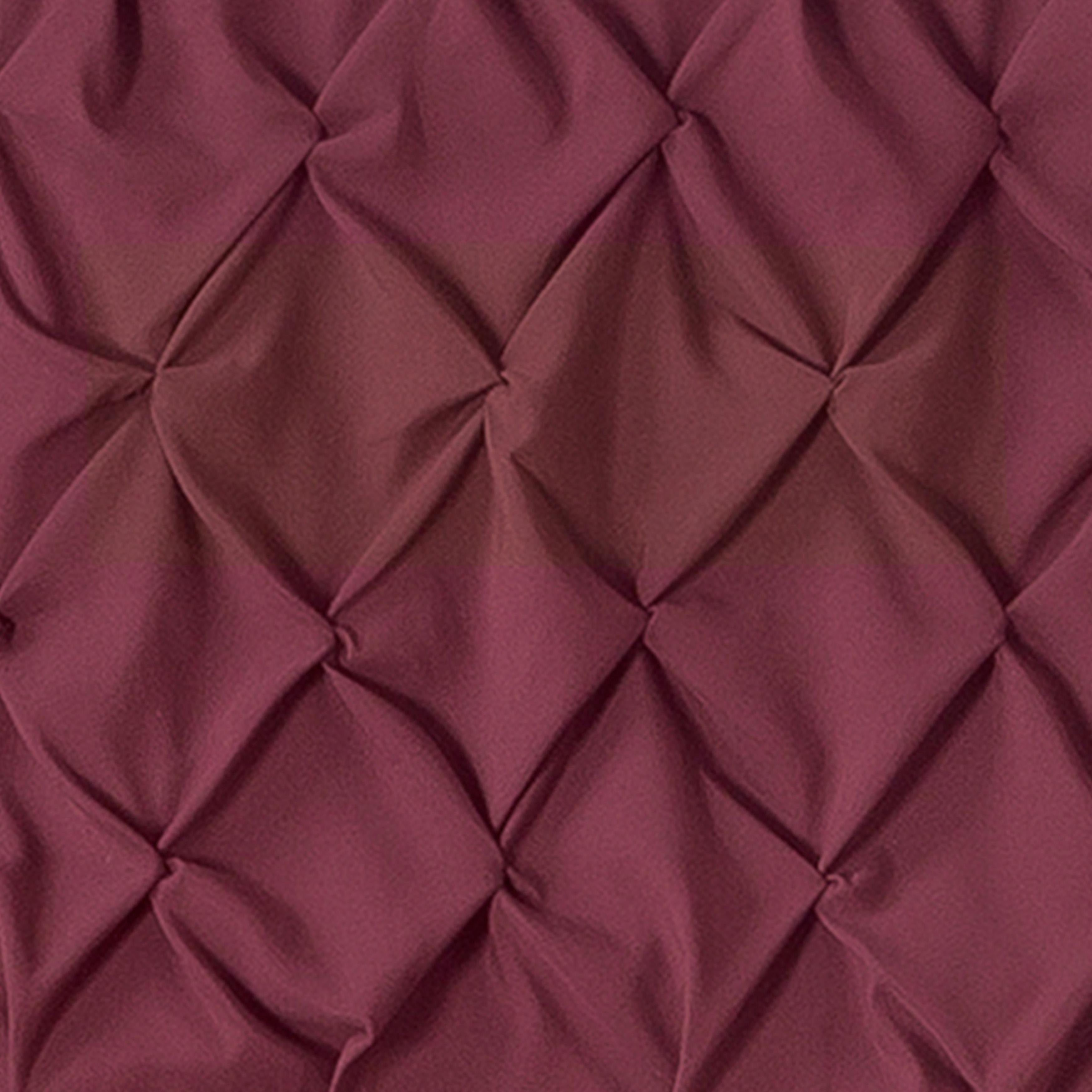 VCNY Home Carmen Burgundy Solid Color Rod Pocket Light-Filtering Curtain Valance, 60" x 20"