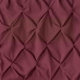 thumbnail image 4 of VCNY Home Carmen Burgundy Solid Color Rod Pocket Light-Filtering Curtain Valance, 60" x 20", 4 of 5