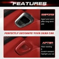 thumbnail image 3 of x xotic tech Interior Door Handle Cover Trim Compatible with Dodge Challenger 2015-up Accessories Decoration 2Pcs/Set (Red Carbon Fiber Style), 3 of 9