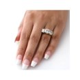 thumbnail image 4 of 5 ct Diamond 3 Stone Round Eng Solitaire Enagement Ring 14K Yellow Gold, 4 of 4