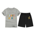 thumbnail image 4 of WRTFVZA Back to School Outfits for Girls Trendy Two-Piece Outfit Graphic Clothes Summer Outfits T-shirt and Shorts for Ages 2 to 13, 4 of 4