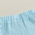 thumbnail image 4 of TAIAOJING Toddler Baby Girl Shorts Casual Summer Gingham Plaid/Seersucker Elastic Waist Ruffle Hem Shorts Bottoms Holiday 3-4Y, 4 of 7