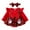 Red, variant on Infant Christmas Dresses for Girls Long Sleeve Crew Neck A-Line Winter Outfits Romper Christmas Outfits 0-3 Months Girls Dresses