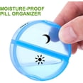 thumbnail image 3 of Portable Daily Pill Organiser (Twice-A-Day), Weekly AM/PM Pill Box Case with Moisture-Proof Design, 3 of 6