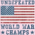 thumbnail image 2 of CafePress - Undefeated World War Champs Infant Bodysuit - Baby Light Bodysuit, Size Newborn - 24 Months, 2 of 4