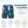 thumbnail image 5 of Gaeub Alpaca Astronaut in Space Mens Swim Trunks Stretch Beach Shorts Quick Dry for Men Swim Shorts Swimwear with Pockets- XX-Large, 5 of 9