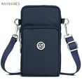 thumbnail image 2 of BadPiggies Lightweight Small Crossbody Bag Cell Phone Purses Waterproof Nylon Travel Pouch Shoulder Bag for Women (Navy), 2 of 8