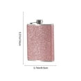 thumbnail image 3 of AuroraX Hip Flask for Women Flasks for Liquor ,Leakproof Refrigerator-Safe Stainless Steel Whiskey Flask for Traveling Camping Party 8 Oz, 3 of 6
