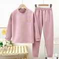 thumbnail image 2 of TOWED22 Toddler Baby Girl Boy Clothes Set 2pcs Graphic Print Long Sleeve Sweatshirt Pullover and Casual Pants Fall Winter Outfits Clothing(Light Pink,9-10 Y), 2 of 5