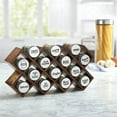 thumbnail image 5 of Kamenstein Prefilled 14-Jar Criss Cross Spice Rack in Grey Wash, Spices and Jars Included, 5 of 12