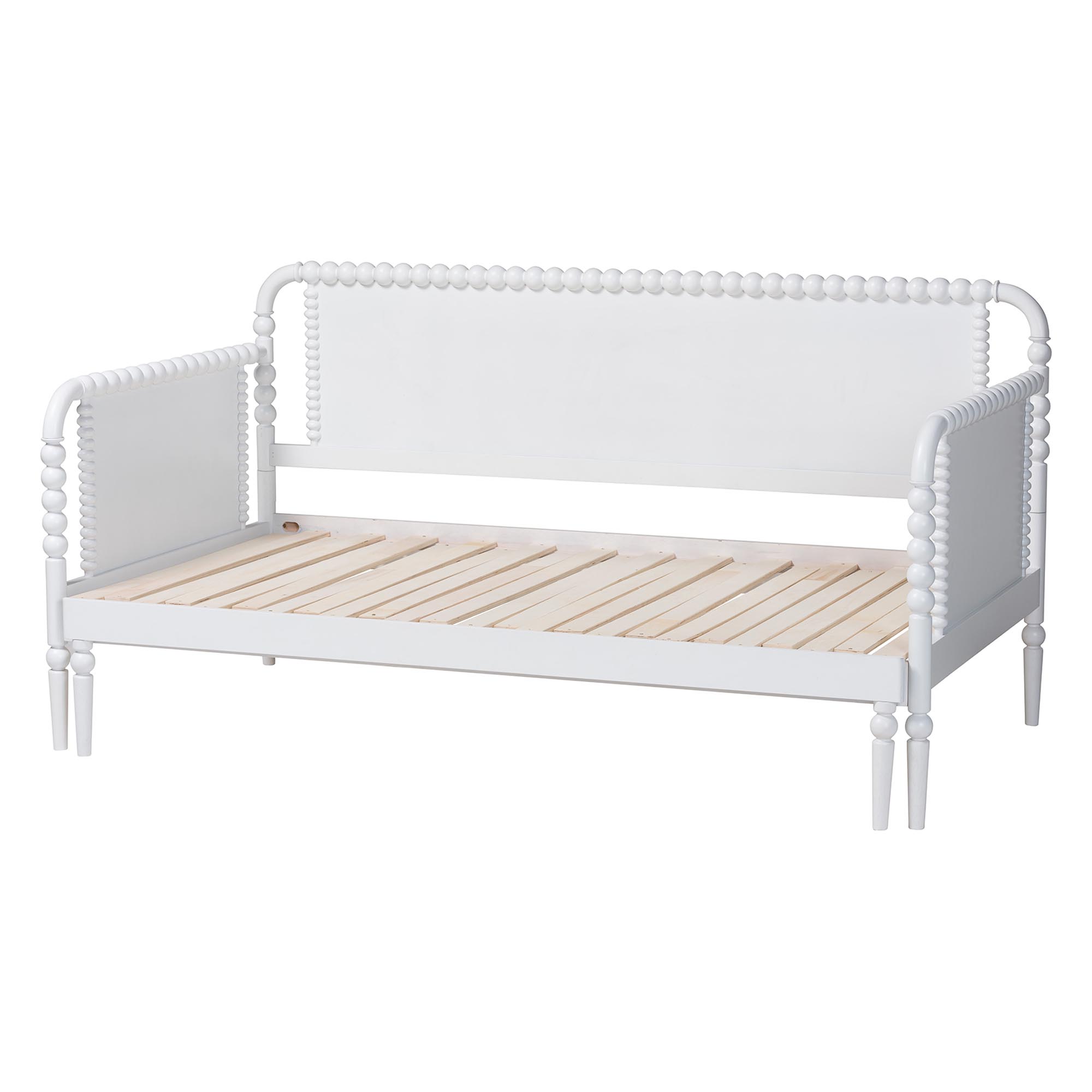Baxton Studio Lucera Traditional Expandable Daybed, Twin to King, White