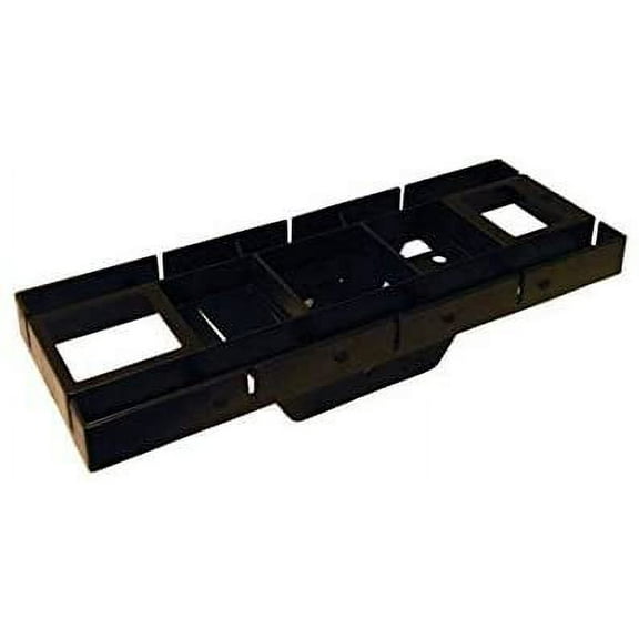 Gibraltar Mailboxes Patriot Rust-Proof Plastic Black, Mailbox Mounting Board, GMB225B Three Pack