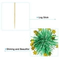 thumbnail image 4 of Firework Cupcake Toppers 50 Pcs Sparkle Tinsel Snow Cupcake Picks Birthday Party Graduation Wedding Foil Decor Cocktail Food Fruit Toothpicks Christmas Green, 4 of 7