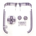 thumbnail image 1 of For Gameboy Advance GBA Console Replacement Multi-Color Buttons Keypads L R A B D Pads Power ON OFF Buttons Clear Purple, 1 of 6