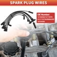 thumbnail image 3 of Cables de bobina de encendido de bujía de automóvil Unique Bargains para Chevrolet Astro 1996-2005 V6 4.3L No.8121735790/88984265 - Paquete de 7, 3 of 6