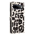 thumbnail image 3 of Leather For Google Pixel 11 Pro XL 6.8-inch Leopard Print Wallet Case, With Card Holder,Wristband,Magnetic Clasp Kickstand Folio Cover,Black,For Pixel 11 Pro XL, 3 of 6