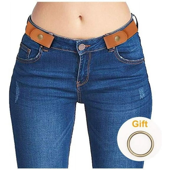 No Buckle Elastic Stretch Belts for Men and Women, Comfortable Invisible Belts for Jeans Pants