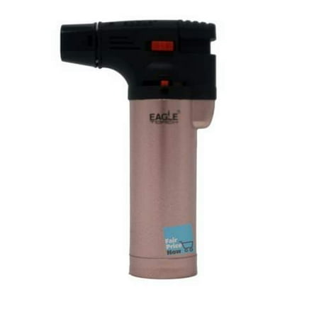 Windproof Butane Jet Lighter - EAGLE ISERIES JET FLAME BUTANE TORCH LIGHTER REFILLABLE WINDPROOF (PINK BRONZE)