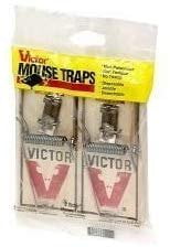 Old Fashion Victor Mouse Traps Metal Bait Petal 36-2pks M150 Made in USA 