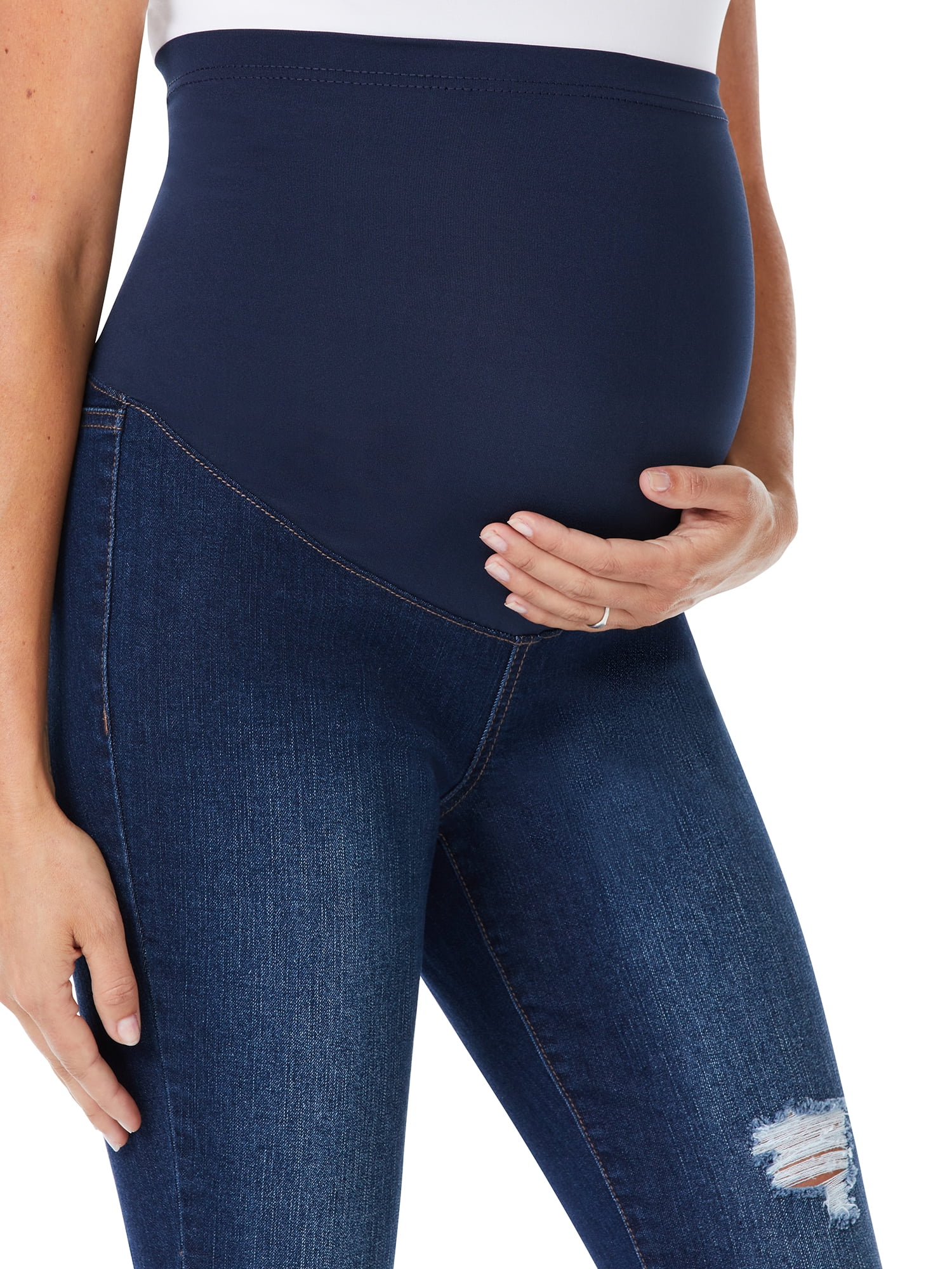 Sofia Jeans by Sofia Vergara Rosa Curvy Ankle Full Band Maternity Jeans, Sizes S-XXL