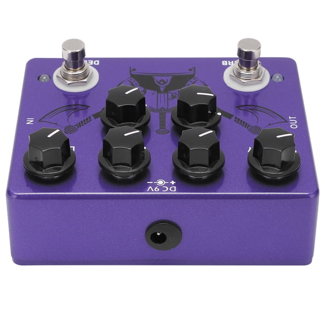 Effects Pedals Accessory, DC 9V 150mA CP-80 Guitar Effect Pedal Portable Reverb For Performance