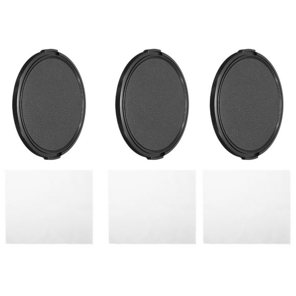 Unique Bargains 86mm Lens Cap, 3 Pack Sides Pinch Snap Camera Lens Cover for Front Lens