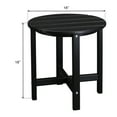 thumbnail image 6 of BAYUELSWU Adirondack Side Table, Round HDPE Side Table, Small Outdoor Coffee Table Weather Resistant for Patio, Backyard, Pool (Black), 6 of 6